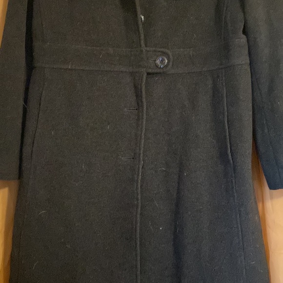 KENNETH COLE REACTION Black Wool Coat-Size 16 - Picture 3 of 6
